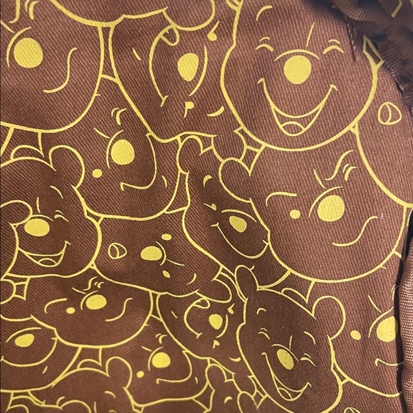 Rare Loungefly Disney Winnie the Pooh Tan Corduroy Backpack - Picture 3 of 5